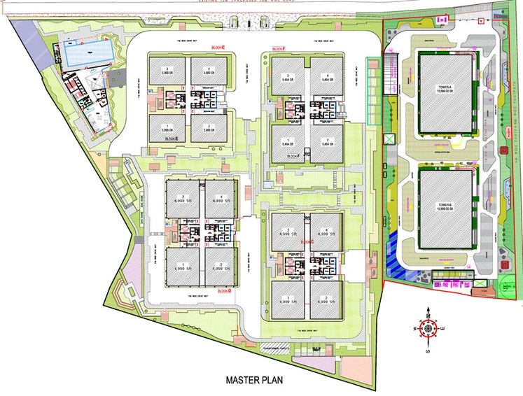 Master Plan of DSR Skymarq in Puppalaguda, Hyderabad - Image 53609