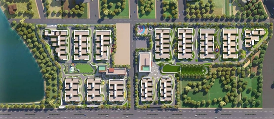 Master Plan of Vasavi Lake City in Hafeezpet, Hyderabad - Image 53671
