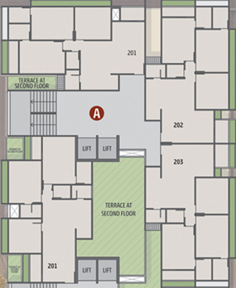Floor Plan of Swastik Promont in Bopal, Ahmedabad - Image 123189