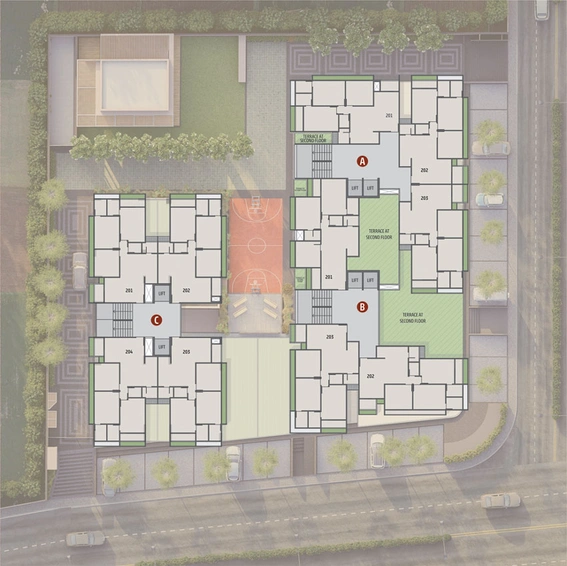 Master Plan of Swastik Promont in Bopal, Ahmedabad - Image 123190