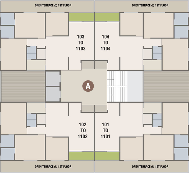 Floor Plan of The Golden Crown 44 in Nikol, Ahmedabad - Image 30477