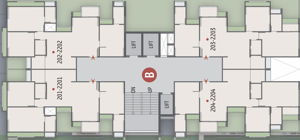 Floor Plan of VR Reflection in Shela, Ahmedabad - Image 30496