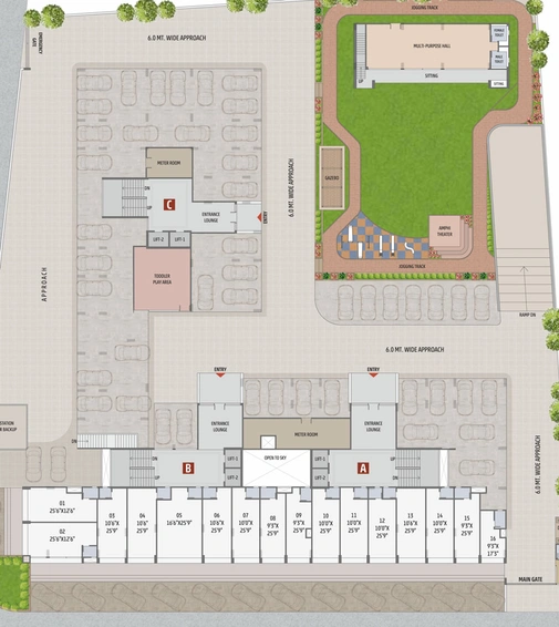 Master Plan of Wertical Space in Chharodi, Ahmedabad - Image 30511