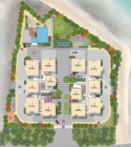 Master Plan of Bricks Skywoods in Tellapur, Hyderabad - Image 53683