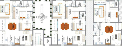 Floor Plan of Magna East Side Homes in Nallagandla, Hyderabad - Image 53790
