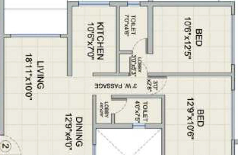 2 BHK Flat in Romell Diva in Malad West, Mumbai - Image 470973