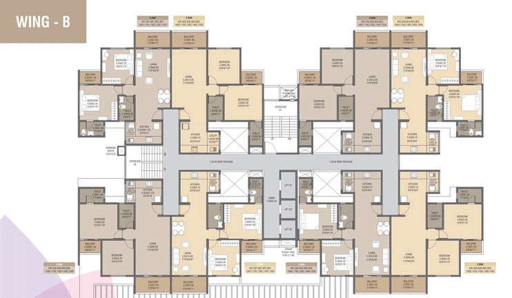 Floor Plan of Akanksha The Camelia in Hinjewadi, Pune - Image 11733