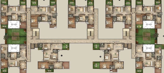 Floor Plan of Northstar District 1 in Gachibowli, Hyderabad - Image 53807