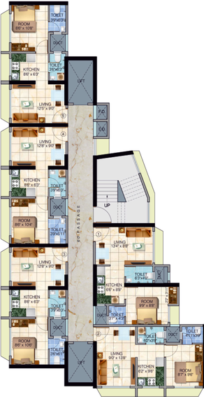 Floor Plan of Sethia Aashray in Kandivali East, Mumbai - Image 38680