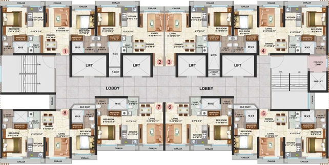 Floor Plan of Sethia Pride in Kandivali East, Mumbai - Image 38706