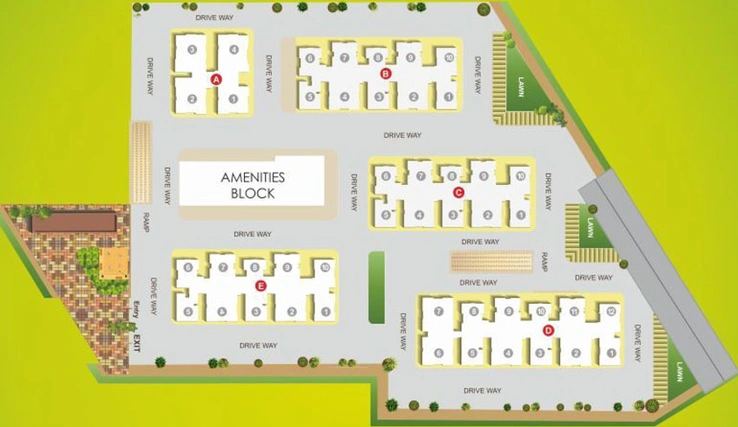 Master Plan of Pacifica Hillcrest 2 in Puppalaguda, Hyderabad - Image 53835