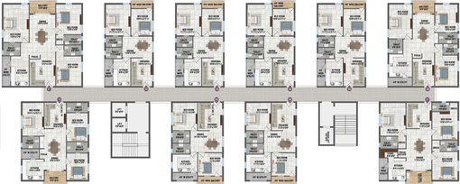 Floor Plan of Primark DeStature in Bahadurpally, Hyderabad - Image 53862