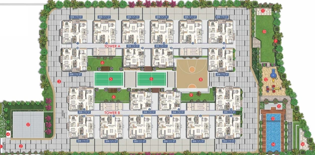 Master Plan of Qualitas Serenity Park in Kokapet, Hyderabad - Image 58078