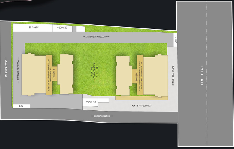 Master Plan of Majestique 27 Grand Residences in Balewadi, Pune - Image 11754