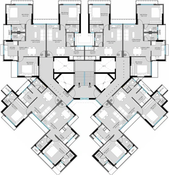 Floor Plan of Khandelwal Luxor Reserve in Borivali West, Mumbai - Image 38811