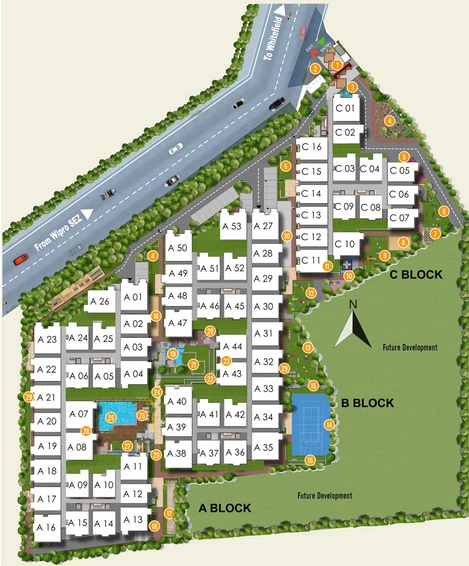 Master Plan of Abhee Silicon Shine in Sarjapur, Bangalore - Image 40156