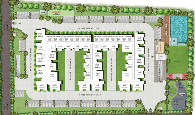 Master Plan of Gm Elegance 2 in Electronic City, Bangalore - Image 40195