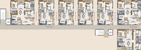 Floor Plan of Meenazi Elite in Kismatpur, Hyderabad - Image 54175