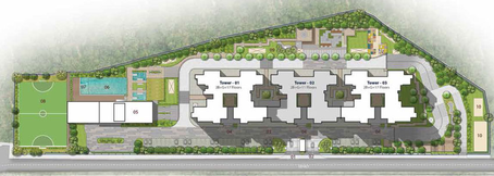 Master Plan of Prestige Elm Park in Whitefield, Bangalore - Image 40217