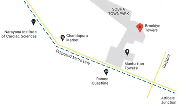 Location of Sobha Brooklyn Towers - Image 40230