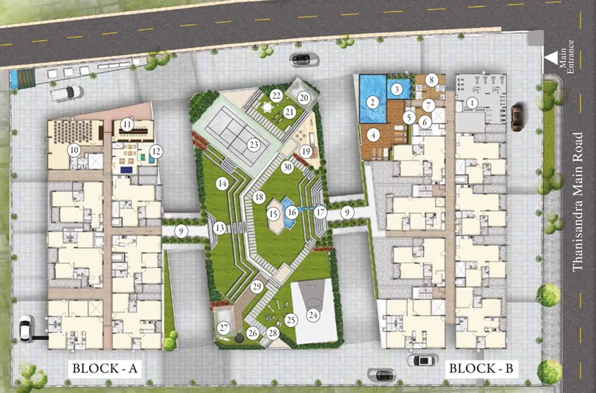 Master Plan of MSR RR Signature in Hafeezpet, Hyderabad - Image 54187