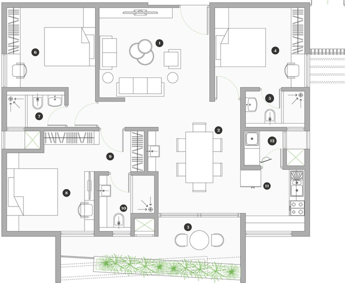 3 BHK Flat in Myscape Sanctuary in Hafeezpet, Hyderabad - Image 507247