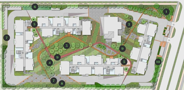 Master Plan of Myscape Sanctuary in Hafeezpet, Hyderabad - Image 54205