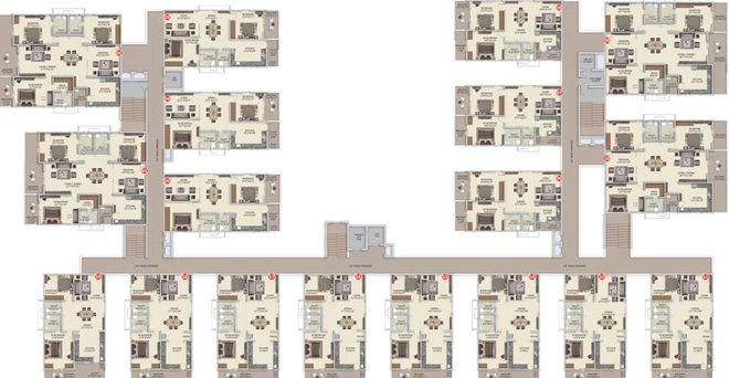 Floor Plan of Signature Altius in Kollur, Hyderabad - Image 54248