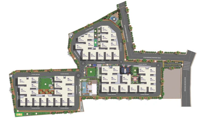 Master Plan of Signature Altius in Kollur, Hyderabad - Image 54249
