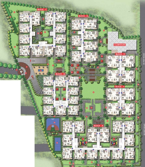 Master Plan of Ananda Bay Hills in Narsingi, Hyderabad - Image 54368