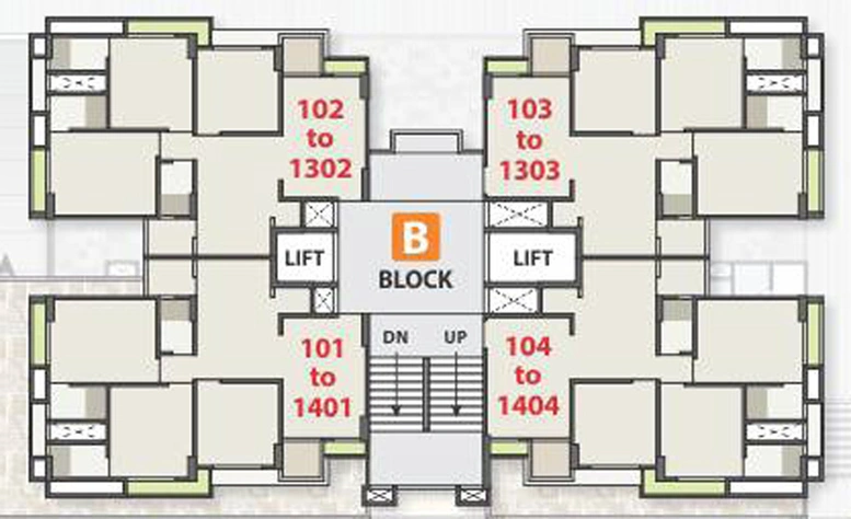 Floor Plan of Captown Enhance in Shilaj, Ahmedabad - Image 92058
