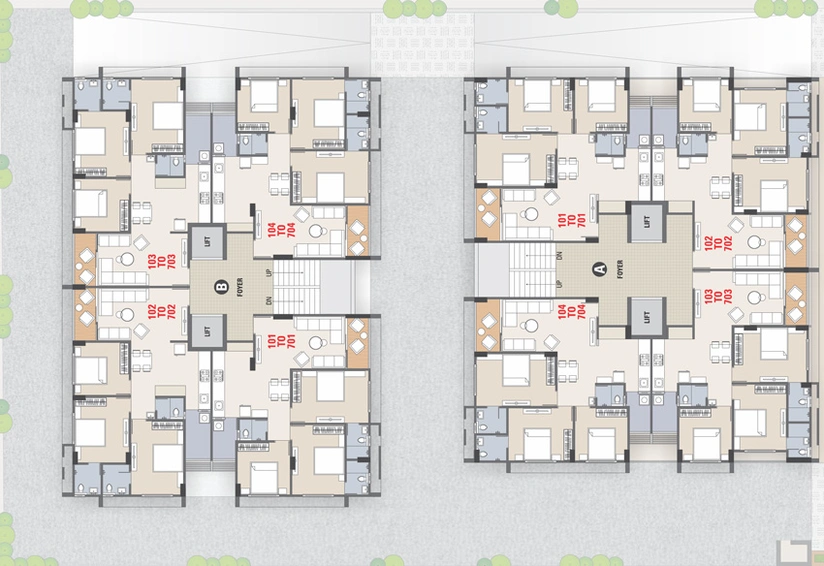 Master Plan of Navkar Sunflower in Shilaj, Ahmedabad - Image 122586