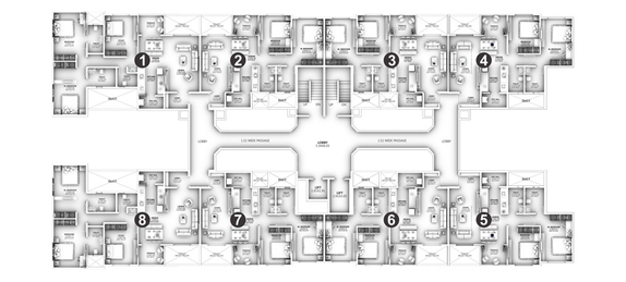 Floor Plan of Bhandari 32 Pinewood in Hinjewadi, Pune - Image 11849