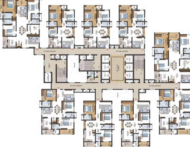 Floor Plan of Sumadhura The Olympus in Nanakramguda, Hyderabad - Image 288
