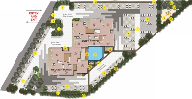 Master Plan of GR Floret in Begur, Bangalore - Image 40984