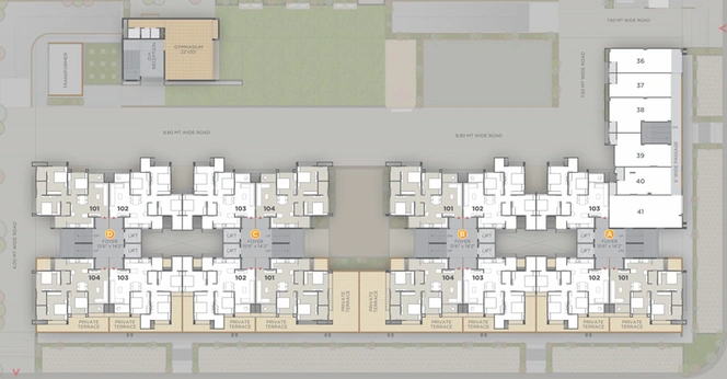 Master Plan of Prakalp Binori Aarna in Ambli, Ahmedabad - Image 30648