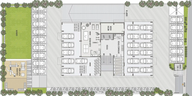 Master Plan of Dev Auram Sky in Gota, Ahmedabad - Image 30722