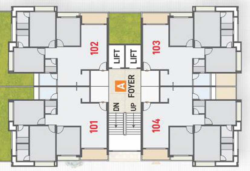 Floor Plan of Ridham Aditya Altuss in Chandlodiya, Ahmedabad - Image 30787