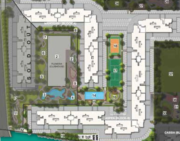 Master Plan of Adarsh Greens in Jakkur, Bangalore - Image 41098