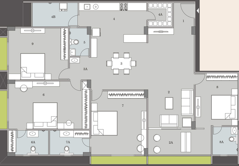 4 BHK Flat in Ridham Rujuvalika in Paldi, Ahmedabad - Image 458505
