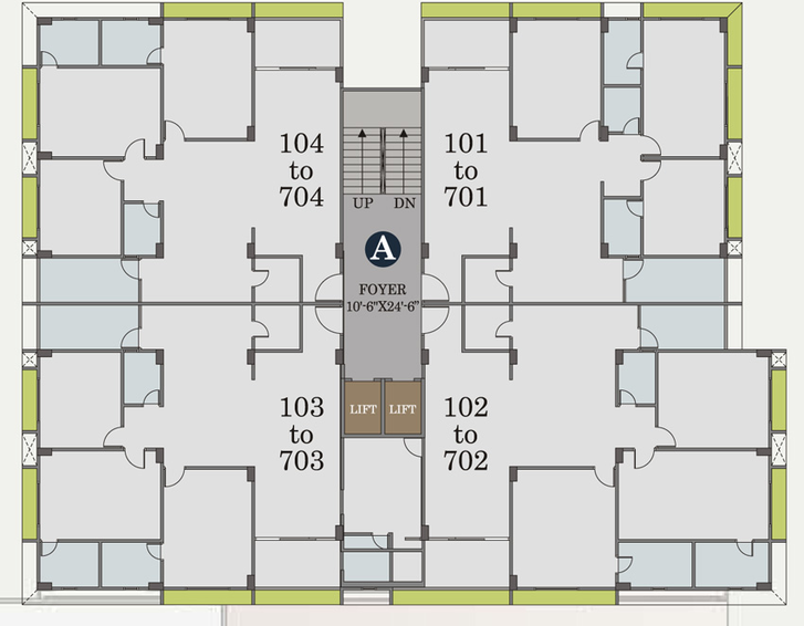 Floor Plan of Ridham Rujuvalika in Paldi, Ahmedabad - Image 30849
