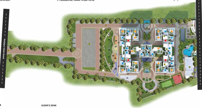 Master Plan of Mana Capitol in Sarjapur, Bangalore - Image 41158