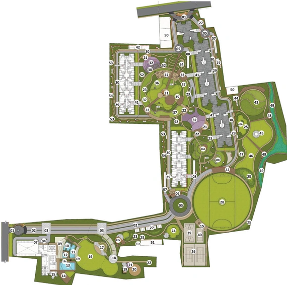 Master Plan of Adarsh Park Heights in Varthur, Bangalore - Image 41236