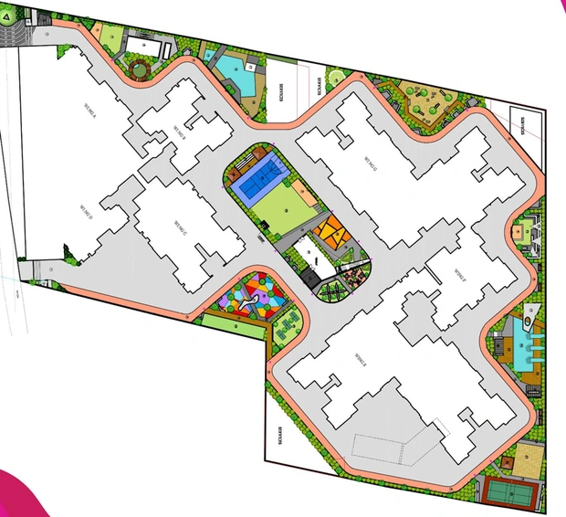 Master Plan of Krisala 41 Cosmo Nxt in Tathawade, Pune - Image 11962
