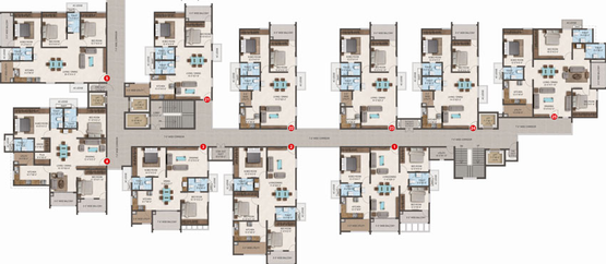 Floor Plan of SMR Boulder Woods in Bandlaguda Jagir, Hyderabad - Image 54737