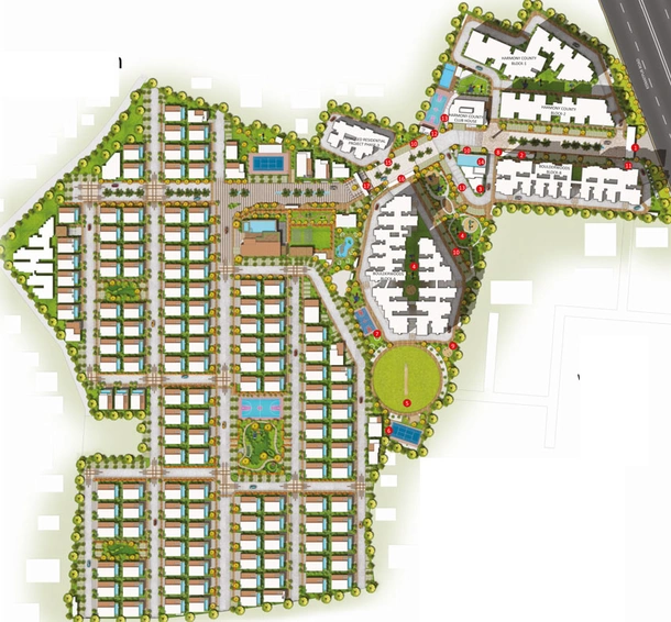 Master Plan of SMR Boulder Woods in Bandlaguda Jagir, Hyderabad - Image 54738