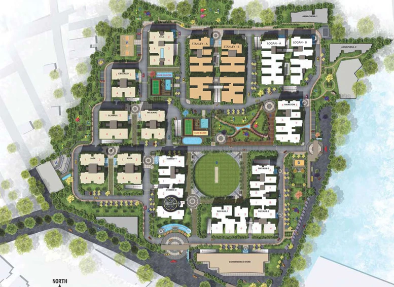 Master Plan of SMR Vinay Iconia in Kondapur, Hyderabad - Image 55118
