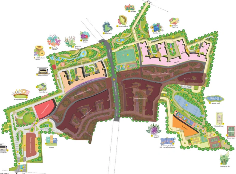 Master Plan of Brigade Cornerstone Utopia in Varthur, Bangalore - Image 41282