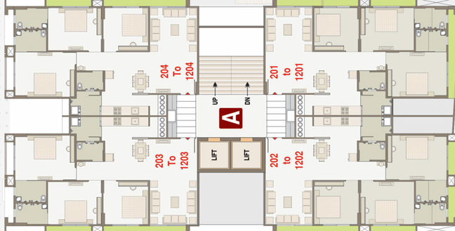 Floor Plan of Shreeyam Lotus in Shilaj, Ahmedabad - Image 31073