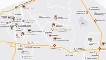 Location of Godrej Athena - Image 41362